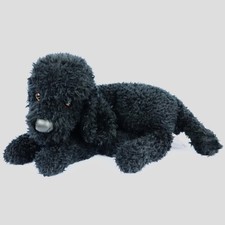 Douglas Cuddle Toys Retired 1808 Phoebe Black Poodle 16" Plush Stuffed Dog