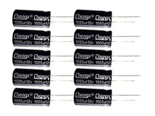 1000uF 50V 13X25mm /-20 -40 to 105 C 10PCS Aluminum Electrolytic Capacitor...