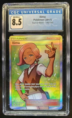 2017 Pokemon Sun & Moon Ilima #146/149 CGC 8.5