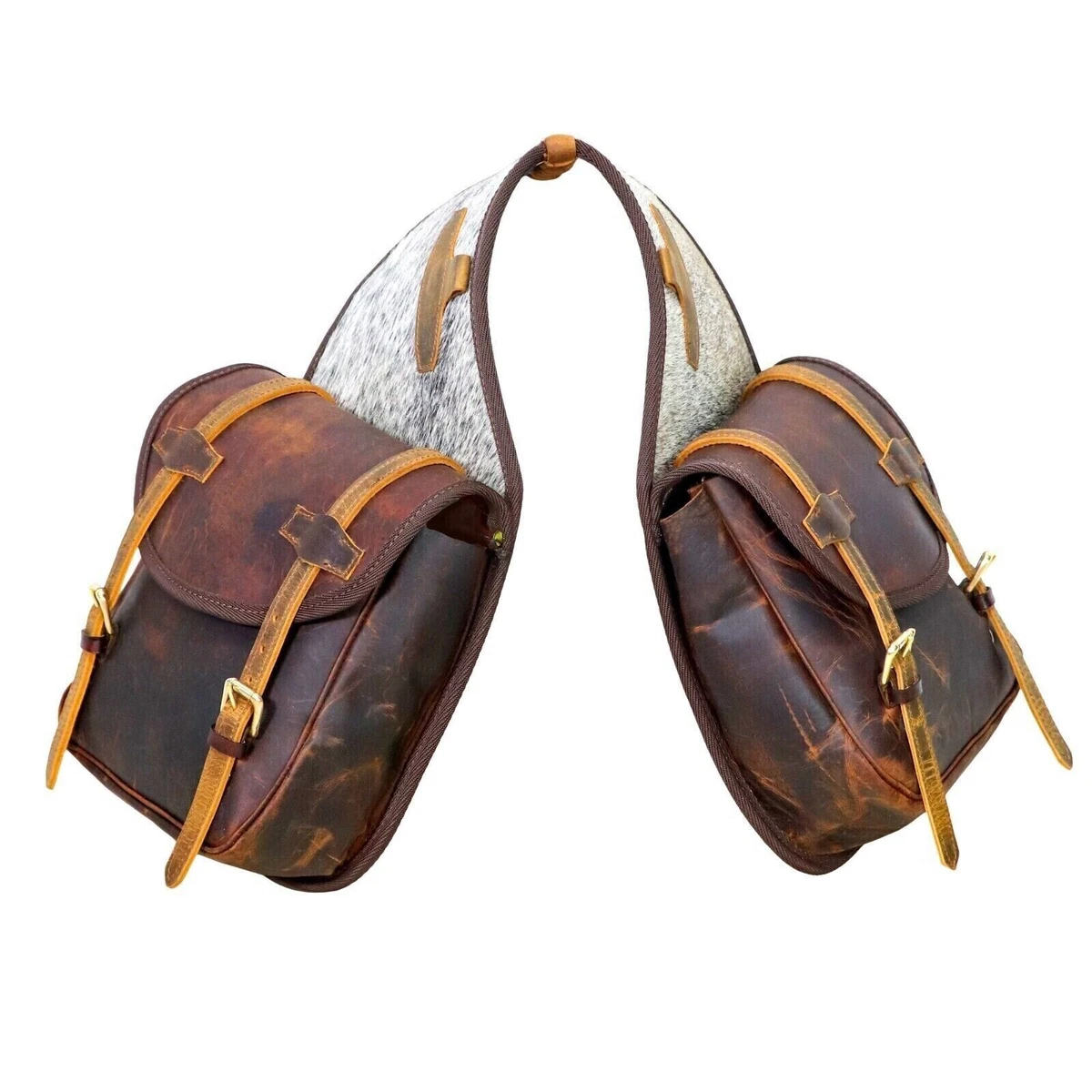 Cowhide Genuine Hair on Fancy Equestrian Leather Western Tack