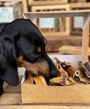 Venison Skin Dog Chews 500g | Natural Deer Skin Treats | Air Dried Dog Chews