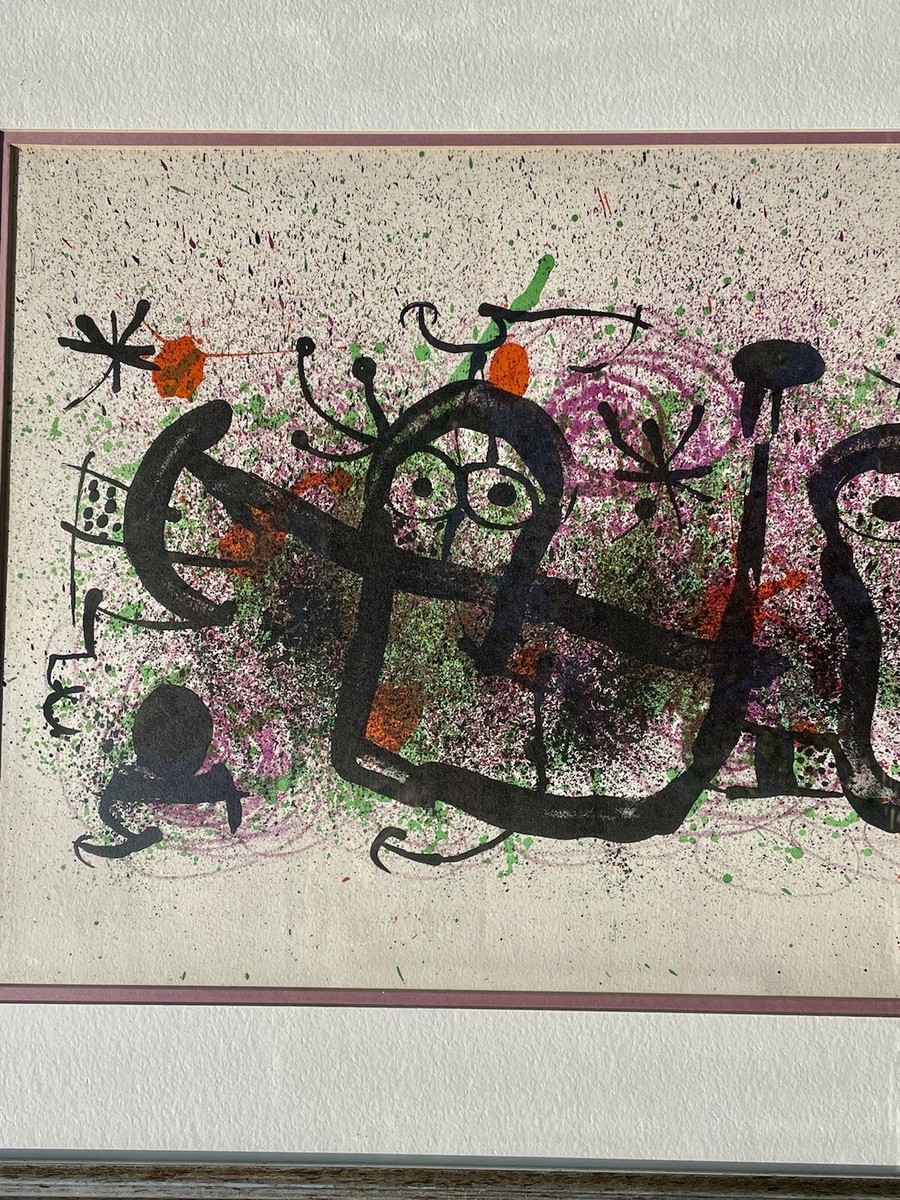 Joan Miro - Original Lithograph stone signed, Limited Edition. “Ma