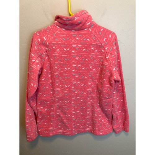 Columbia Full Zip Coral Funky Print Long Sleeve Fleece Jacket Size Large - Picture 9 of 11