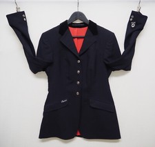 Pikeur Turnierjacke Gr. 84 = 42 lang Reitjacke Showjackett  dunkel blau mitterna