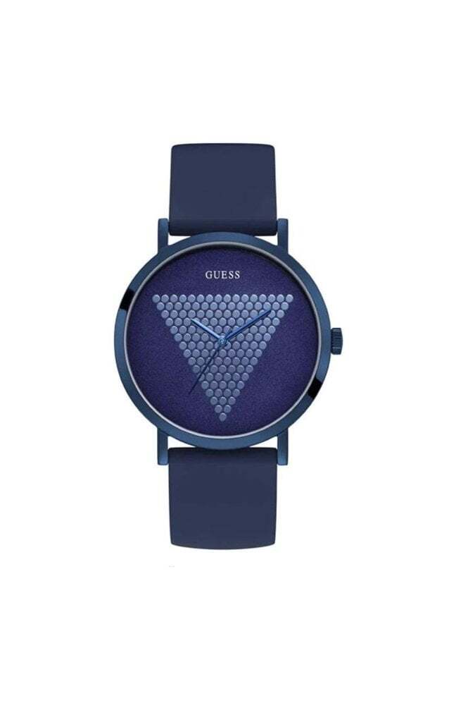 Guess Gents Imprint Silicone Strap Watch W1161G4 45mm Water