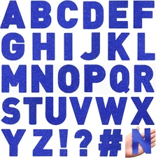 232 Pcs 24 Sheets Large Glitter Letter Stickers Big Font Alphabet Letter Self Ad