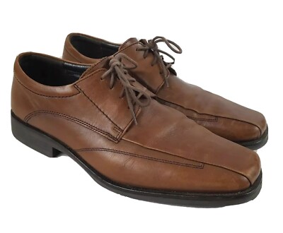 Johnston & Murphy Brown Bicycle Square Toe Oxfords Shoes 