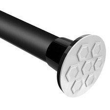 Tension Curtain Rod, No Drilling Rods for 102-120 Inch, Black