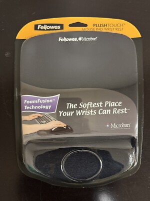 Fellowes PlushTouch Mouse Pad Wrist Rest with Foam Fusion