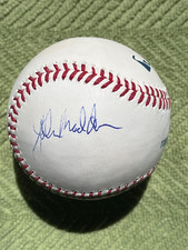 🔥John Madden RARE Autographed Single Signed Snow White Selig Baseball PSA COA