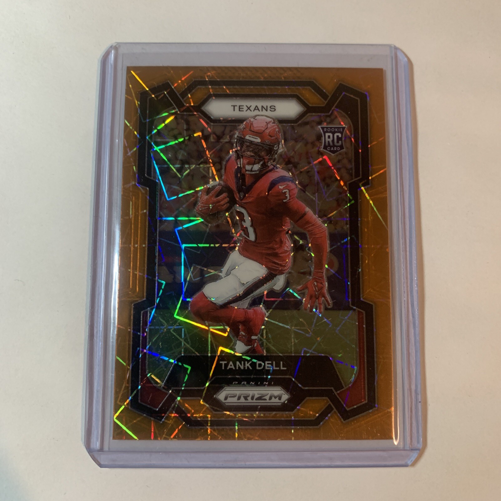2023 Panini Prizm Tank Dell Orange Lazer Prizm Rookie RC #341