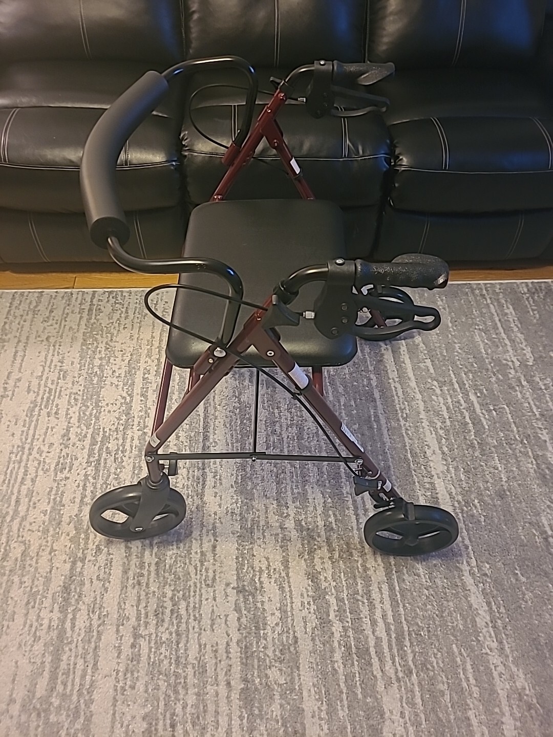 Guardian Medline Bariatric Heavy Duty Rolling Walker With Wheels