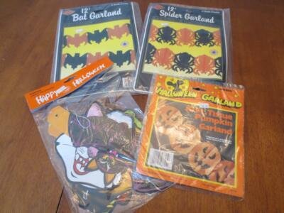 80's & 90's Beistle Papel Unique Party USA Halloween Decorations Garland