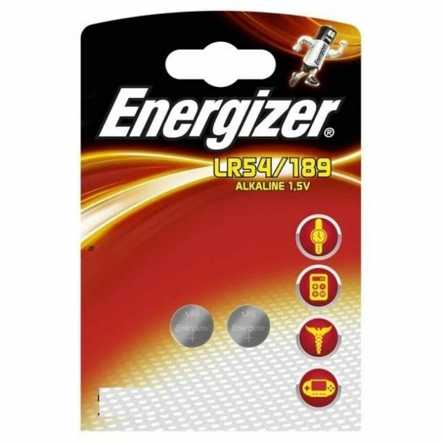 Energizer LR54/189 1,5V Lot de 2 Piles Alcalines