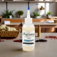 Paint Couture, Pouring Resin, 4 oz, High Gloss, Top Coat, Medium, Non-toxic, Mad