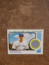 2022 Topps Heritage Jose Berrios Clubhouse Collection Jersey Relic Blue Jays