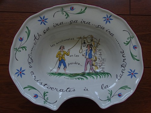 PLATER CERAMIC DISH BARBER BEARD DISH FRANCE REVOLUTION 1789 "Ah ça ira ça ira" - Picture 2 of 11