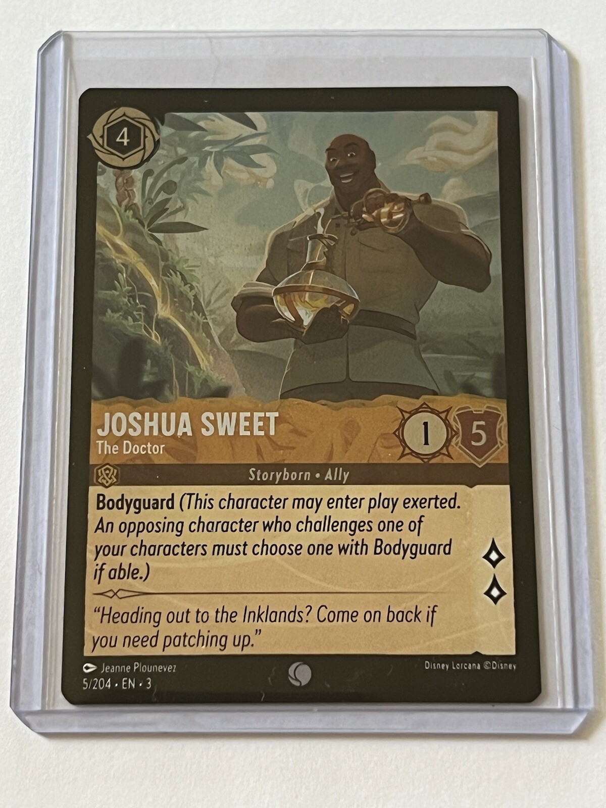 Joshua Sweet Doctor 5  Disney Lorcana Into the Inklands 2024  Mint - 9.0 +  Foil