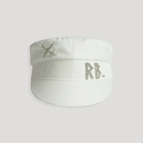 Luxury Women Pearls RB Letter Militray Hat Fashion Streetwear Navy Hat - Afbeelding 25 van 31