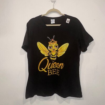 QUEEN BEE Women's Fitted Graphic Tee - Size XL Honeybee NEW WITH TAGS Beekeeper