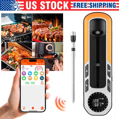 Wireless Smart Digital Meat Thermometer Grill BBQ Smoker Kitchen Food Cooking