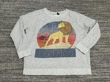 Disney The Lion King Youth Sweatshirt Medium Gray Girls Long Sleeve Mufasa