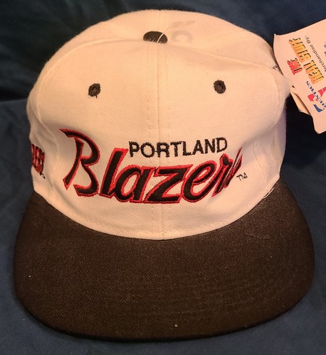 Vintage DS Portland Trailblazers NBA Sports Specialties Script Snapback Hat Cap - Picture 1 of 8