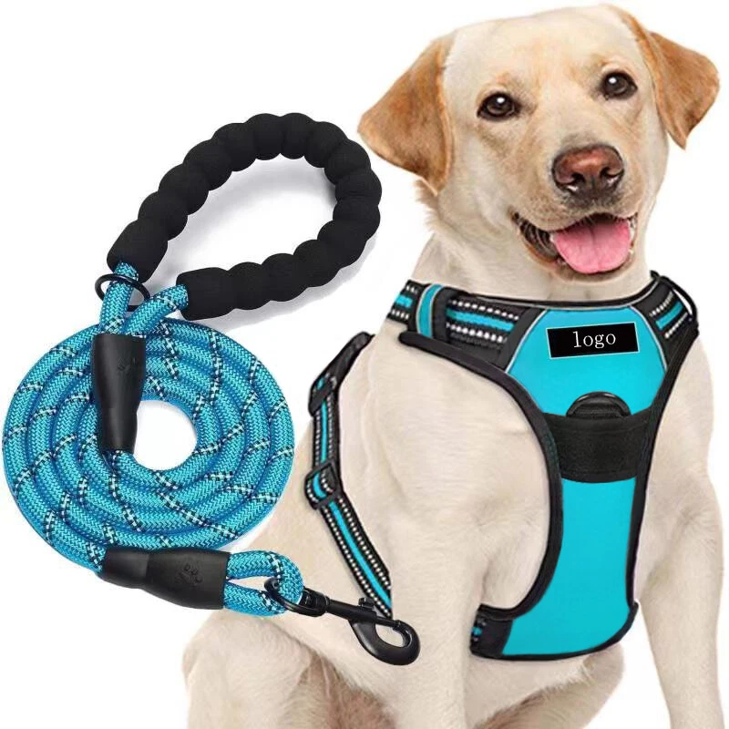 Dog Harness & Training Leash No Pull Control Adjustable Large Handle Heavy Duty - Image 2 of 4