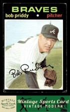 1971 Topps - Bob Priddy - #147  Atlanta Braves Low Grade Filler