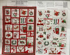 BLANK QUILTING - DECEMBER MAGIC ADVENT PANEL #1042P BY EMMA LEACH--36"x44"