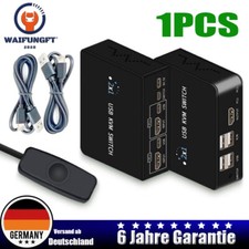 KVM Switch HDMI 2 Port 4K 60Hz USB 2.0 für 2 PC Sharing 1 Monitor Tastatur Maus