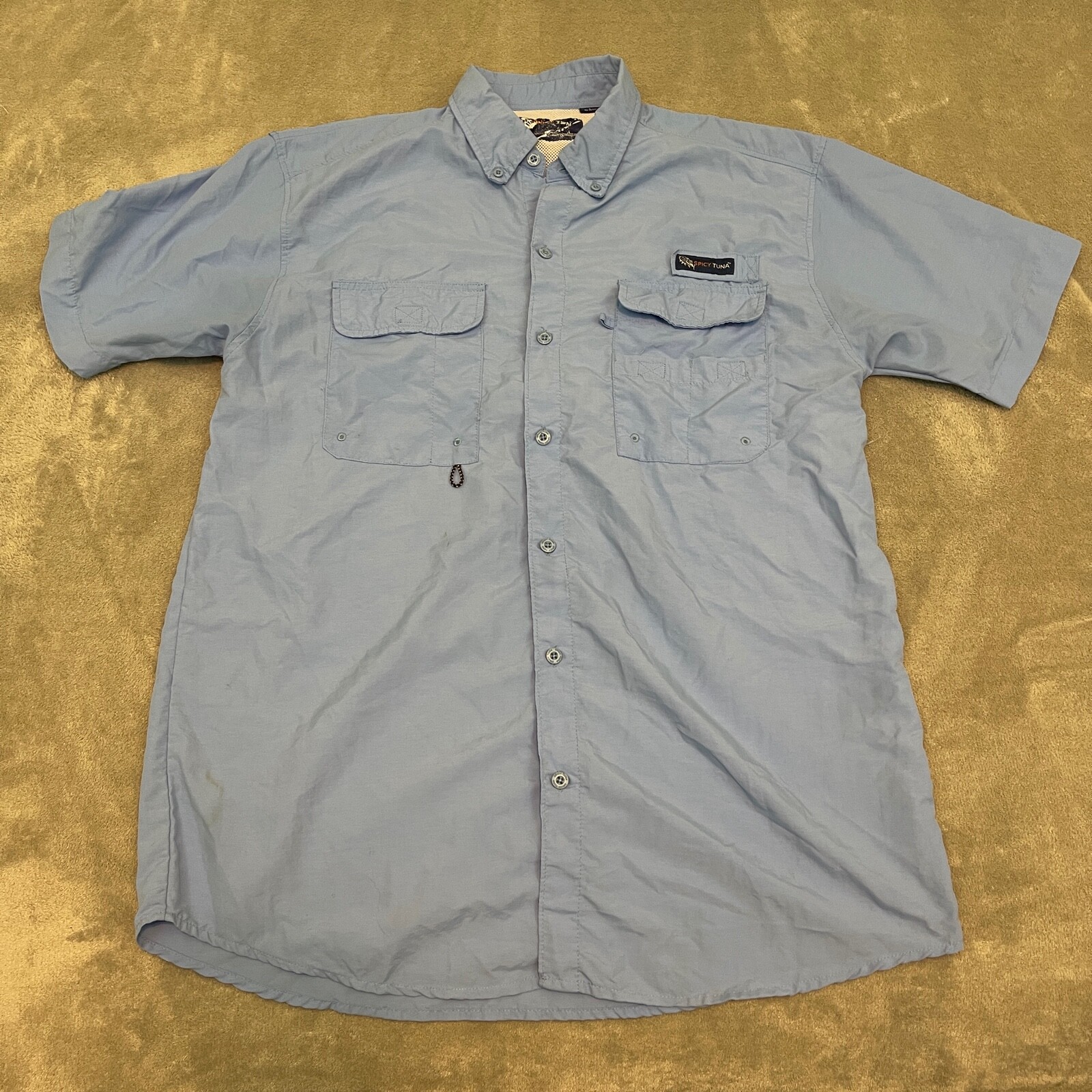 Spicy Tuna Men's Size Large Outdoor Fishing Shirt Ven… Gem