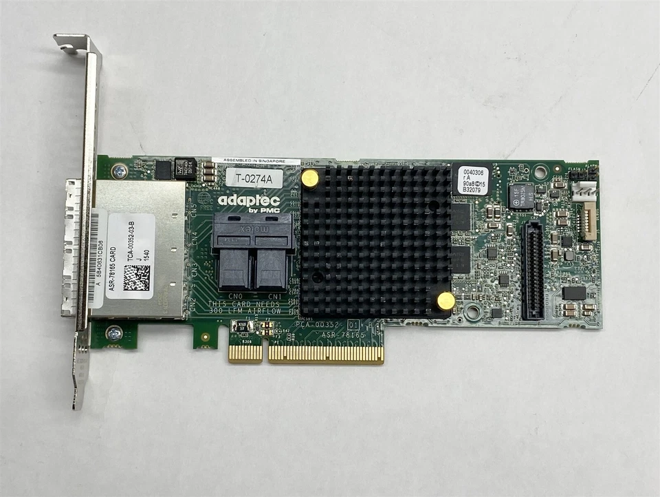 ADAPTEC ASR-78165 4-Port SAS/SATA 6Gb/s RAID Controller Card LOT 6 - Image 3 of 4