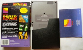 NES Rygar con barra colgante intacta completa en caja original aut&eacute;ntica
