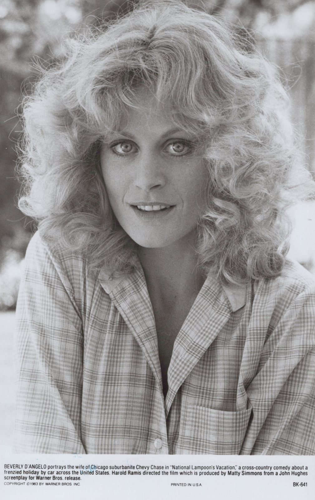 1983 beverly d'angelo national lampoon's vacation film original press photo