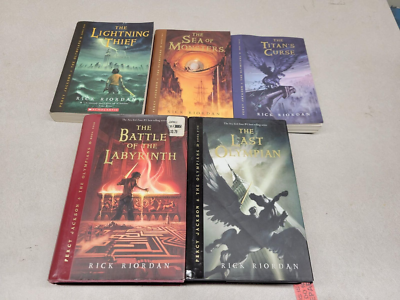 #ad Lot of 5 Rick Riordan#x27;s Percy Jackson amp; The Olympians 1 5 Mixed PB amp; HB $49.95