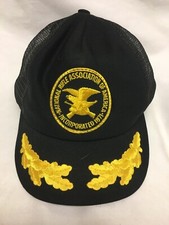 Vintage NRA National Rifle Association Mesh SnapBack Hat Trucker Scrambled Eggs