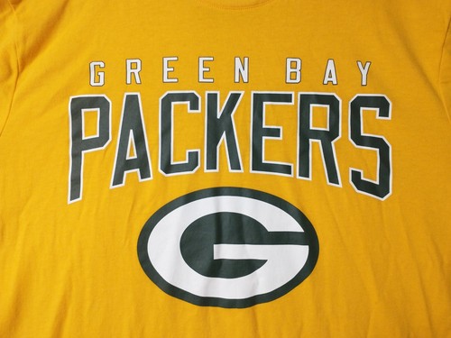 Green Bay Packers Shirt Adult XL Short Sleeve Yellow Casual NFL Football Mens - Picture 5 of 16