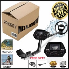 Metal Detector for Adults Kids Waterproof Gold Detector LCD Display DISC 8" Coil