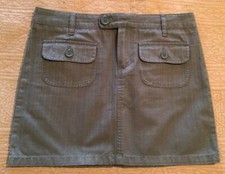 Vintage Old Navy Skirt Women  s 6 Low Waist Mini Olive Green