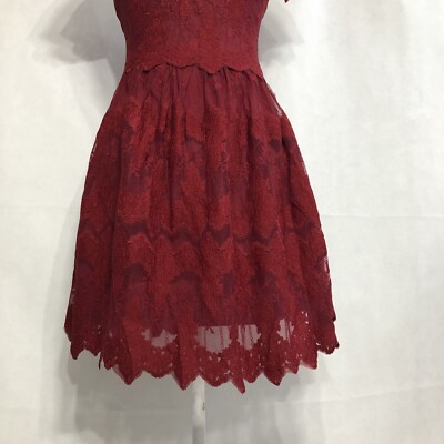 Francescas Women's Dress burgundy color Short Sleeve size S | eBay Francescas Women's Dress burgundy color Short Sleeve size S | eBay