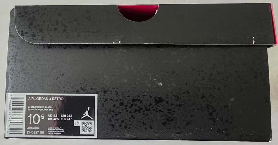NOVO Nike Air Jordan 4 CIMENTO VERMELHO RETRÔ Masculino Tamanho 10.5 DH6927-161 - Imagem 2 de 4