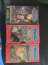 Lot of 3 Vintage Mattel "CAPTAIN POWER"  VHS Tapes Skill Levels 1 -2-3