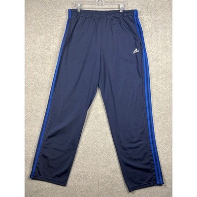 Adidas 3-Stripe Track Pants Athletic Joggers 2XL Navy Blue