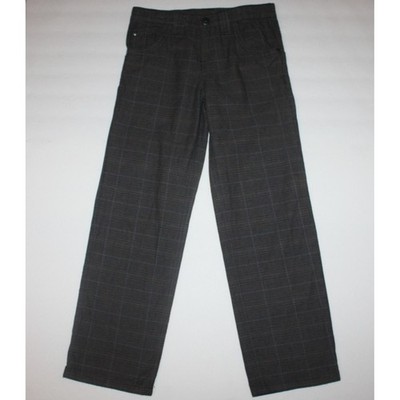 Mexx Boy's Gray Plaid Dress Pants Trousers Slacks in size 8