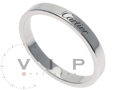 C de CARTIER BAGUE ALLIANCE RING PT.950 PLATIN TRAURING EHERING WEDDING BAND °55