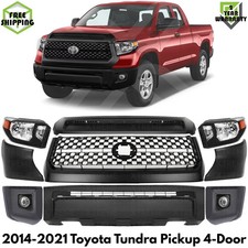 Front Bumper and Grille Assembly Kit For 2014-2021 Toyota Tundra Pickup