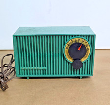 Vintage 1950s Motorola 53R AM Tube Table Radio - Rare Teal Mint Color - MCM