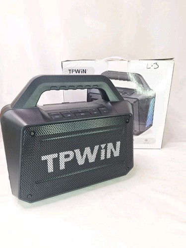 Black 80W Portable Bluetooth 5.3 Speaker IPX6, TWS, Light Show, 20H Outdoor - Picture 2 of 10
