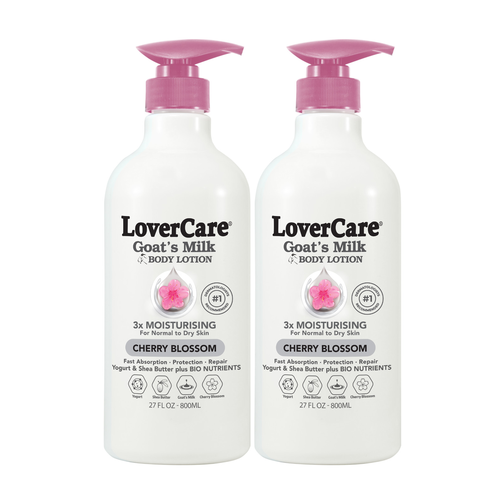 Lovercare Goat's Milk Body Lotion 2-PACK (2 x 27 Fl. Oz)